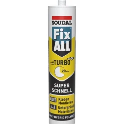 Klebstoff Fix ALL Turbo weiß 430 g ^ Soudal Clearance