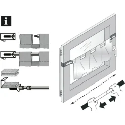 Spannvitrage 9 mm Zylinder 90-130 titan ^ Gardinia Outlet