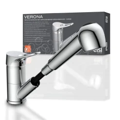 SP-Armatur Verona chrom mit Geschirr-Brause 2S Kartusche mit keram.Dichtungen ^ Eisl Online