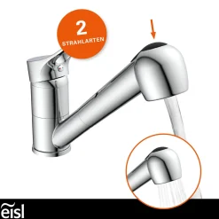 SP-Armatur Verona chrom mit Geschirr-Brause 2S Kartusche mit keram.Dichtungen ^ Eisl Online