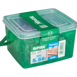 Terrassenschraube Bold Zierkopf 5 x 56 mm 200 Stück ^ Spax New