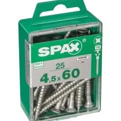 Universalschrauben WIROX mit Kopfbohrung Senkkopf 60 M 25 Stück ^ Spax New