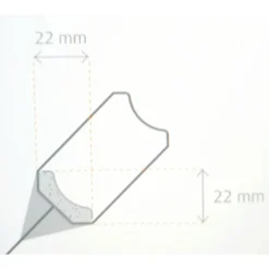 Hohlkehlleiste weiß 260 x 2,2 x 2,2 cm ^ Specht Sale