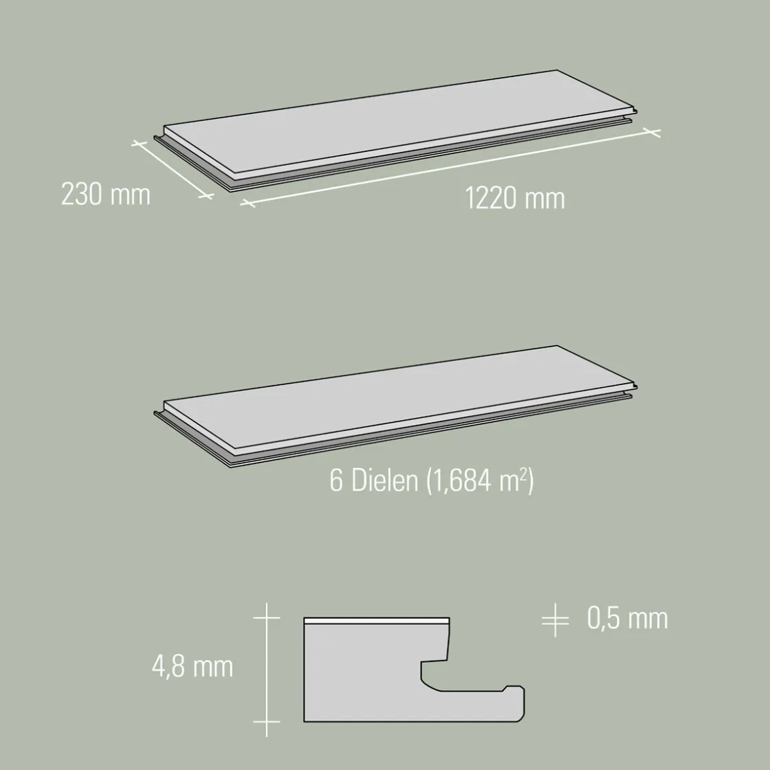 SPECHT SPC Vinyl Ambiente Goldeiche d.1220x230x4,8mm NS 0,5 ^ Specht Vinylboden Outlet