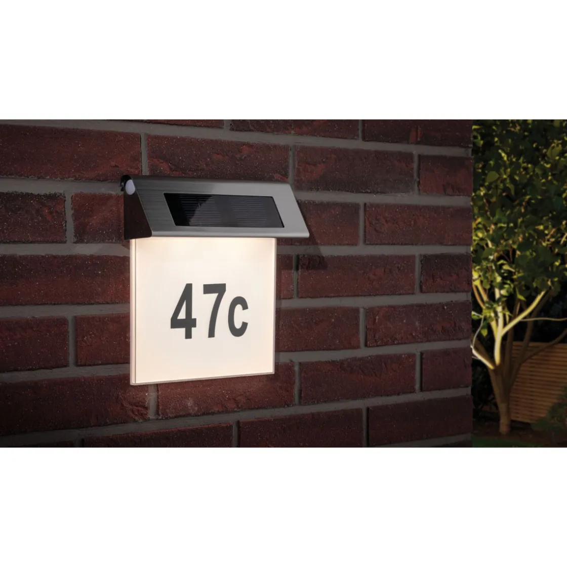 Special Solar Hausnummernleuchte 0,2WEdelst./Weiss Edelstahl/Acryl IP44 ^ Paulmann Outlet