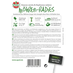 Möhren-Radies-Kombination 2,5 m Saatband ^ Sperli Outlet