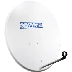 Stahl-Spiegel 80 cm weiss mit Logo ^ Schwaiger Discount