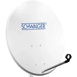 Stahl-Spiegel 80 cm weiss mit Logo ^ Schwaiger Discount