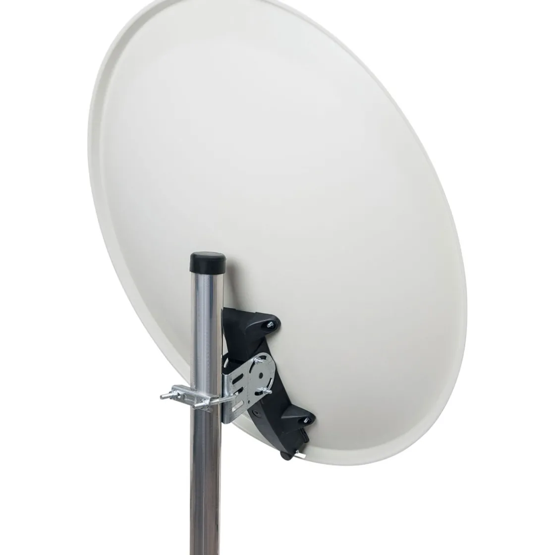 Stahl-Spiegel 80 cm weiss mit Logo ^ Schwaiger Discount