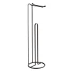 Stand Toilettenpapierhalter 2 in 1,Lugano schwarz ^ Wenko Best