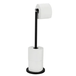 Stand Toilettenpapierh 2in1 schwarzmatt ^ Wenko