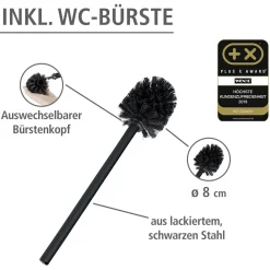 Stand WC-Garnitur Rivalta, schwarz ^ Wenko Online