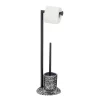 Stand WC-Garnitur Terrazzo, schwarz ^ Wenko Hot