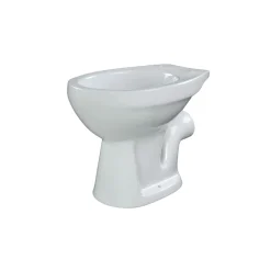 Stand-WC Tiefspueler Keramik mitSpuelrand Abgang waagrecht ^ Hot