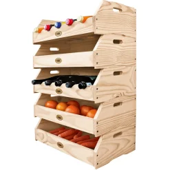 Stapelkiste Maxi für Obst und Gemüse ca. 59 x 38 x 18 cm ^ Clearance