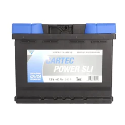 Starterbatterie POWER SLI 60 Ah / 540 A 190mm ^ Clearance