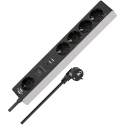 Steckdosenleiste 5-fach 2xUSB, 1xUSB-CQuickCharge ^ Brennenstuhl Discount