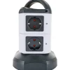 Steckdosentower 7x Strom + 2x USB 1,8m ^ Schwaiger Sale