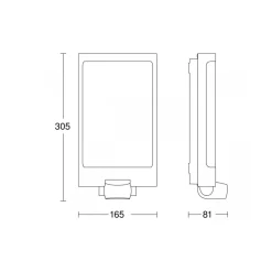 LED-Sensor-Außenleuchten L 240 S Edelstahl ^ Steinel Outlet