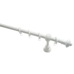 Stilgarnitur Bifo 28 mm weiß 120 cm ^ Gardinia New