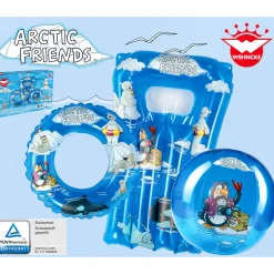 Strand-Set Arctic Friends bestehend aus Wasserball Schwimmring Kindermatratze ^ Sale
