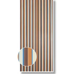 Streifenvorhang braun-beige ^ Online