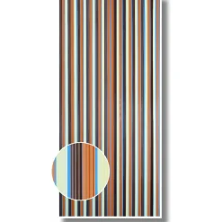 Streifenvorhang braun-beige ^ Online