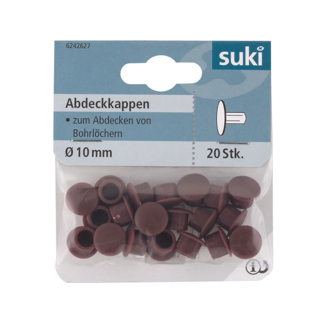 Abdeckkappe Kunststoff Durchmesser 10 mm 20 Stück ^ Suki Hot