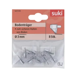 Bodenträger Kunststoff Durchmesser 0,3 x 0,8 cm transparent 8 Stück ^ Suki Best