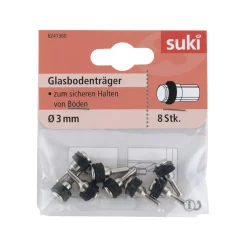 Bodenträger Kunststoff Durchmesser 0,5 x 0,8 cm schwarz 8 Stück ^ Suki Hot