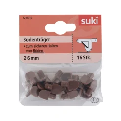Bodenträger Kunststoff Durchmesser 0,6 x 0,8 cm braun 16 Stück ^ Suki Clearance