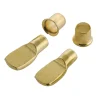Bodenträger Stahl Durchmesser 0,8 x 0,8 cm vermessingt 12 Stück ^ Suki Outlet