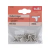 Bodenträger Stahl Durchmesser 0,5 x 0,8 cm vernickelt 8 Stück ^ Suki Outlet