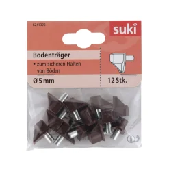 Bodenträger Stahl Durchmesser 0,5 x 0,8 cm braun 12 Stück ^ Suki Best