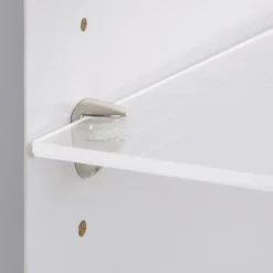 Bodenträger Stahl Durchmesser 0,5 x 0,5 cm vernickelt 4 Stück ^ Suki Discount