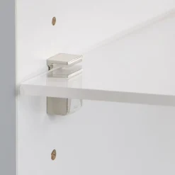 Bodenträger Stahl/Kunststoff Durchmesser 0,5 x 0,8 cm vernickelt 4 Stück ^ Suki New