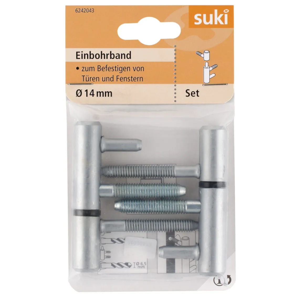 Einbohrband Stahl Durchmesser 1,4x Durchmesser 0,68 x 4,9 cm 2 Stück ^ Suki New