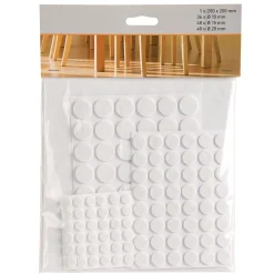Filzgleiter-Set klebend weiß 133-teilig ^ Suki Online
