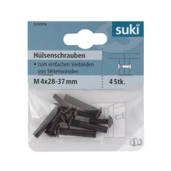 Hülsenschraube Senkkopf 28-37 mm brüniert 4 Stück ^ Suki Hot