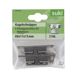 Kugelschnäpper 6 x 0,9 x 1,1 cm 2 Stück ^ Suki Online