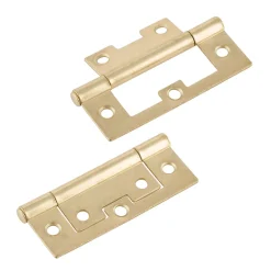 Lamellentürscharnier vermessingt 7,5 cm ^ Suki Sale