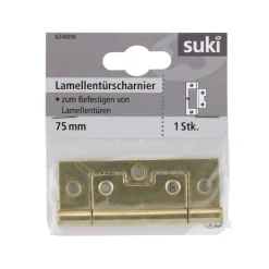 Lamellentürscharnier vermessingt 7,5 cm ^ Suki Sale