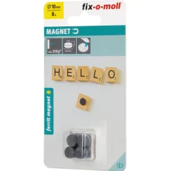 Magnetscheibe Ferrit, selbstklebend, Ø 10 x 3 mm, schwarz ^ Suki Sale