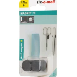 Magnetscheibe Ferrit Ø 20 x 5 mm, schwarz ^ Suki Online