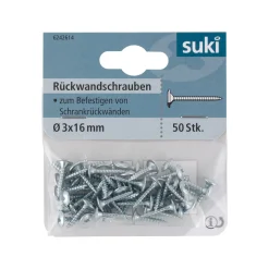 Rückwandschraube Senkkopf Kreutzschlitz x 16 mm 0 Stück ^ Suki Best
