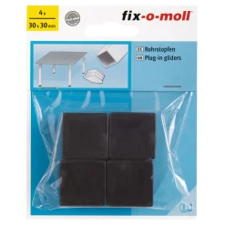 Rohrstopfen 3 x 3 cm schwarz 4 Stück 4 Stück ^ Suki Online