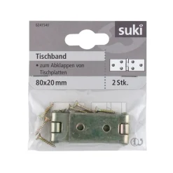 Tischband verzinkt 8 x 2 cm 2 Stück ^ Suki Best