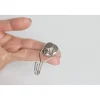 Topfmagnet Neodym Ø 25 mm, mit drehbarem Haken 50 mm, silber ^ Suki Best