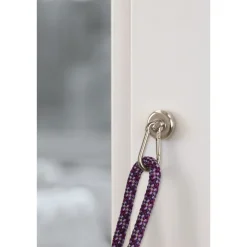 Topfmagnet Neodym Ø 25 mm, mit Karabiner 40 x 20 mm, silber ^ Suki Hot