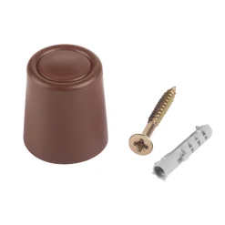 Türstopper mit Schraube 2,6 cm braun 2 Stück ^ Suki Hot